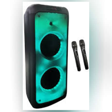 Party Bass בידורית אלחוטית– עם שני מקרופונים למסיבות