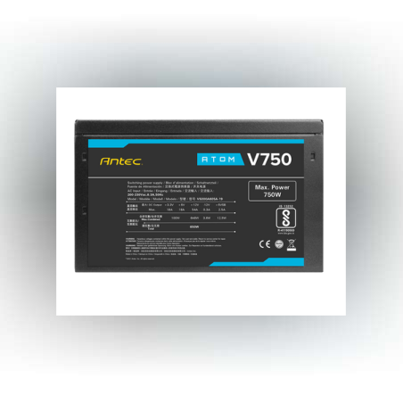 ספק כוח ANTEC ATOM V750 Active PFC 120MM silent fan non-mudular