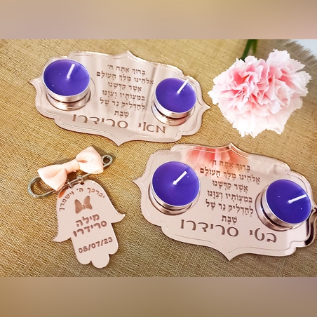 מעמד לנרות דגם מרוקאי