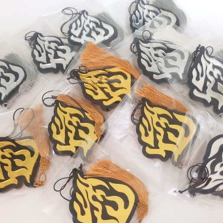 תליון האש שלי דו צדדי לרכב