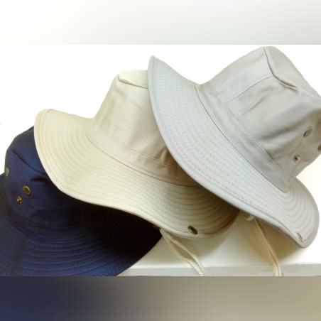 כובע אוסטרלי בד רחב שוליים גבר מבחר צבעים
