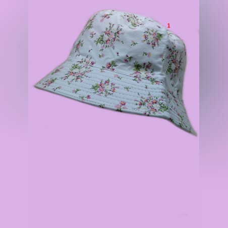כובע טמבל בקט בד פרחוני נשים נערות לבחירה 4 צבעים