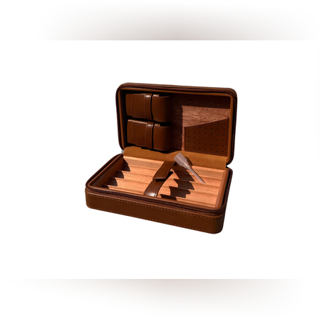 יומידור נסיעות יוקרתי מעור-צבע חום