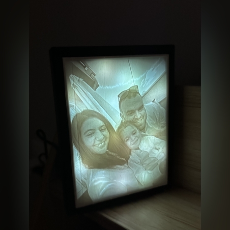 מנורת ליטופן עם תמונה אישית