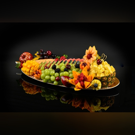 מגש עלה זהב דקורטיבי