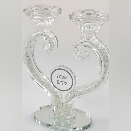 פמוטים לב כסוף