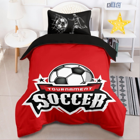 סט מצעים למיטה וחצי אדום עולה דגם 6