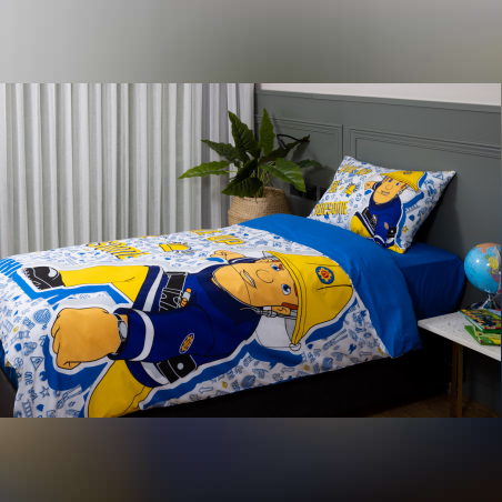 סט מצעים למיטה וחצי סמי הכבאי 100% כותנה 120/200