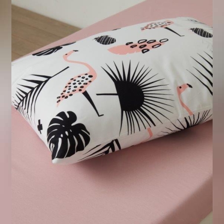 סט מצעים למיטה יחיד 100% כותנה לוטוס דו צדדי 90/200