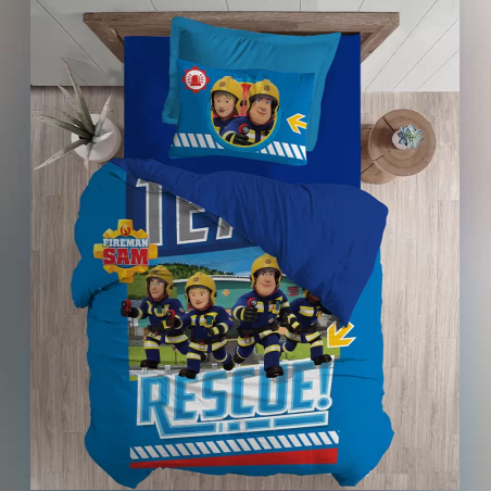 סט מצעים למיטה וחצי סמי הכבאי הגיבורים 120/200