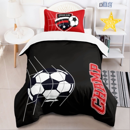 סט מצעים למיטה וחצי אדום עולה דגם 1