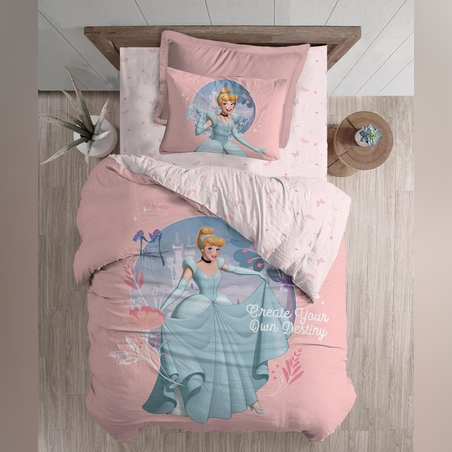 סט מצעים למיטה וחצי סינדרלה 120/200