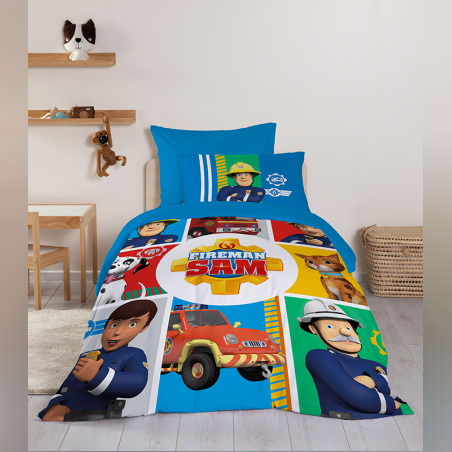 סט מצעים למיטה יחיד סמי הכבאי 90/200 -צוות הכבאים