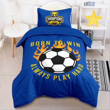 סט מצעים למיטה וחצי צהוב כחול עולה 3