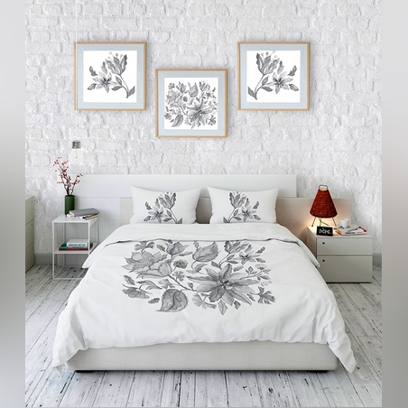 סט מצעים למיטה מתכווננת 100% כותנה דגם אריה