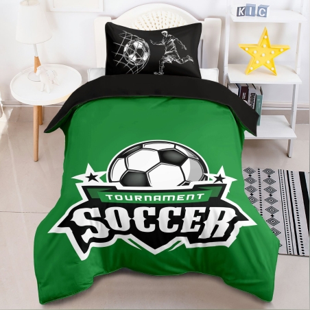 סט מצעים למיטה וחצי ירוק עולה דגם 6