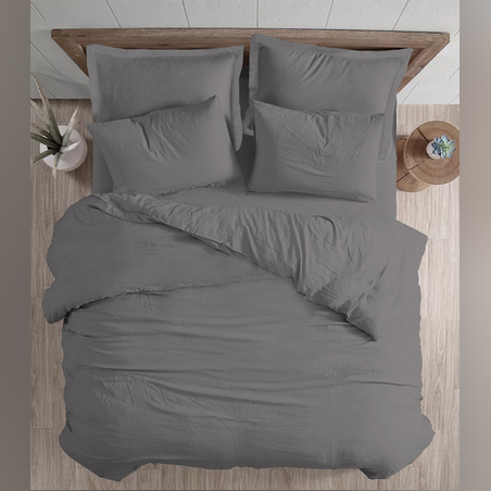 ציפה צבע אפור ככה למיטה וחצי ולמיטה יחיד 150/200