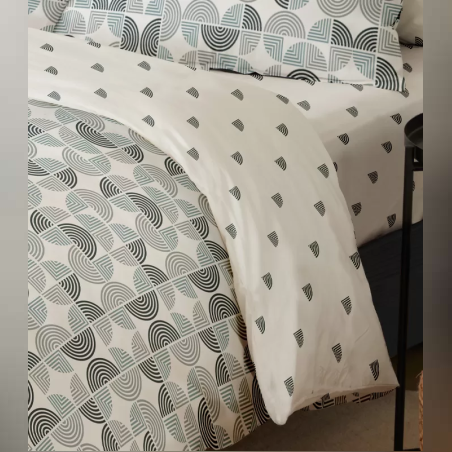 סט מצעים למיטה יחיד 100% כותנה פרקל דגם פרדייז 90/200