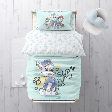 סט מצעים 100% כותנה מפרץ ההרפתקאות למיטה מעבר/תינוק 70/130