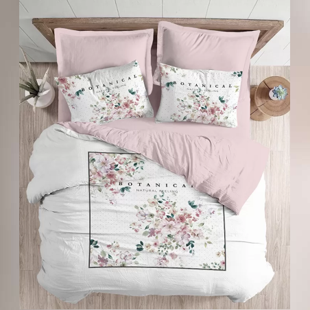 סט מצעים למיטה זוגית 100% כותנה פרקל דגם נוגה 160/200