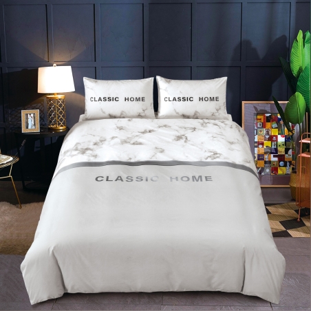 סט מצעים למיטה מתכוונת פאדני אפור שיש