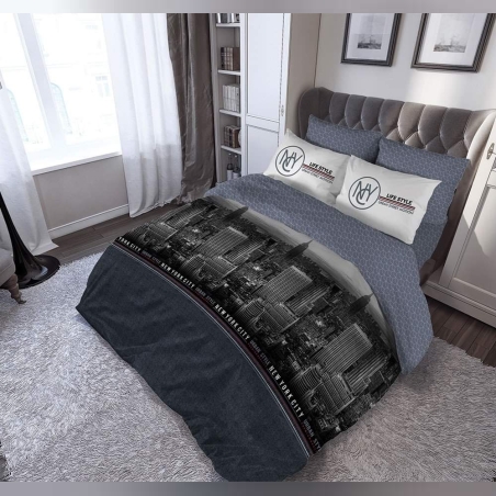 מצעים למיטה זוגית רחבה ניו יורק 180/200