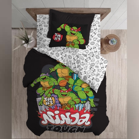 סט מצעים למיטה יחיד צבי הנינג'ה 90/200