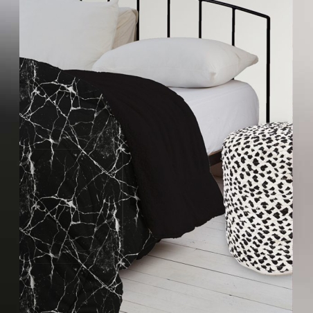 שמיכת חורף מודפסת במילוי פוך סינטטי דגם עלמה 150/200