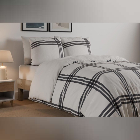 סט מצעים למיטה וחצי 100% כותנה מרום דו צדדי 120/200