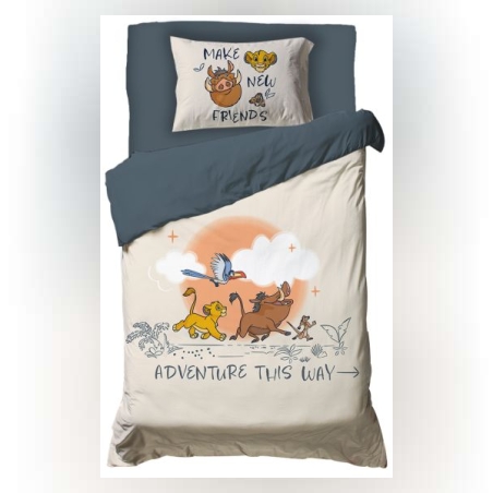 סט מצעים למיטה יחיד מלך האריות 90/200 - VARDINON