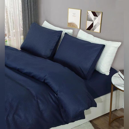 סט מצעים למיטה וחצי אסיה כחול 120/200