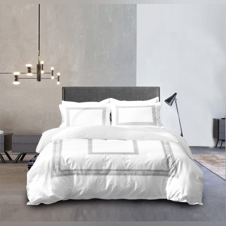 סט מצעים למיטה זוגית 100% כותנה סאטן 200 חוט דגם אימפורם 160/200