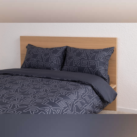 מצעים למיטה זוגית 100% כותנה סאטן מבית היוצר REPLAY דגם NEW YORK