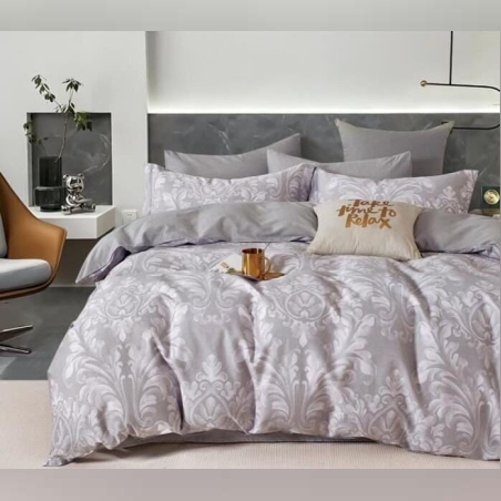 סט מצעים למיטה זוגית 100% כותנה סאטן 200 חוט דגם מאור 160/200