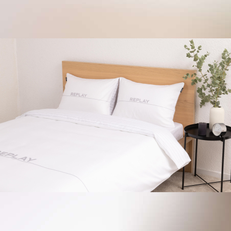 מצעים למיטה זוגית 100% כותנה סאטן מבית היוצר REPLAY דגם BOSTON