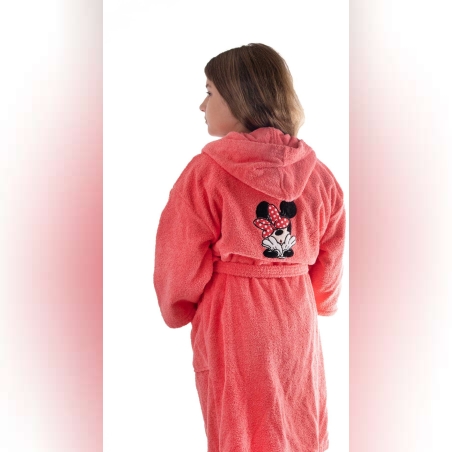 חלוק רחצה לילדים מיני מאוס צבע ורד 2-4