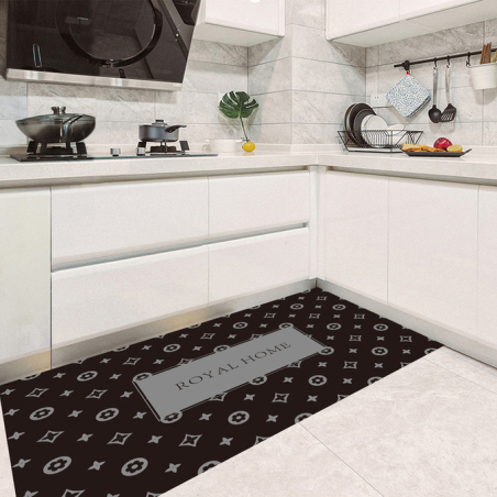 שטיחון רצפה למטבח טרה שחור 50/80