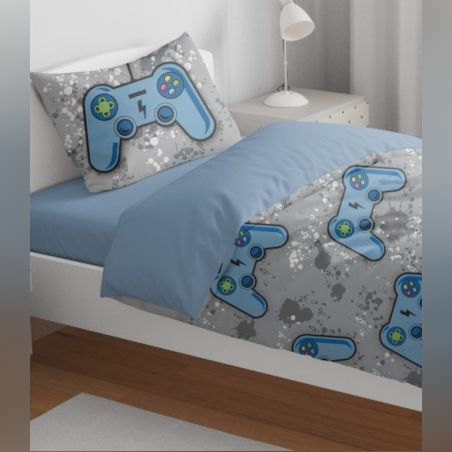 סט מצעים למיטה יחיד 100% כותנה פלנל גיימבוי 90/200