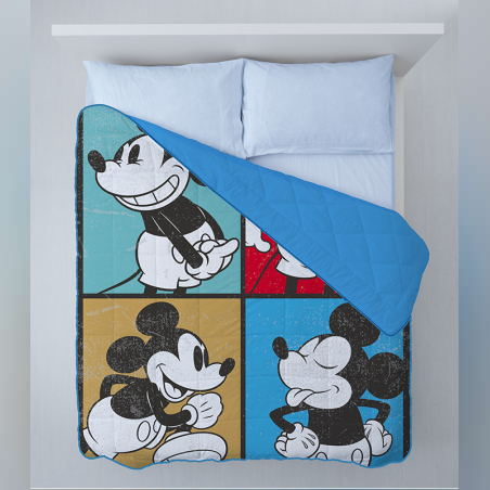 שמיכת קיץ יחיד דיסני- דגם מיקי בריבוע