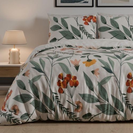 סט מצעים למיטה זוגית 100% כותנה דגם ערבה 160/200