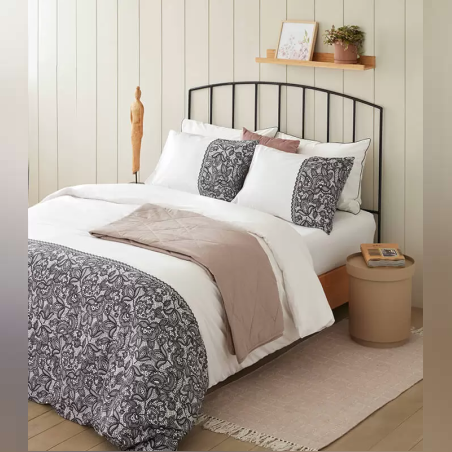 סט מצעים 100% כותנה למיטה יחיד דגם נסלי 90/200