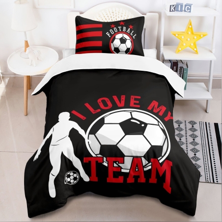 סט מצעים למיטה וחצי אדום עולה דגם 9