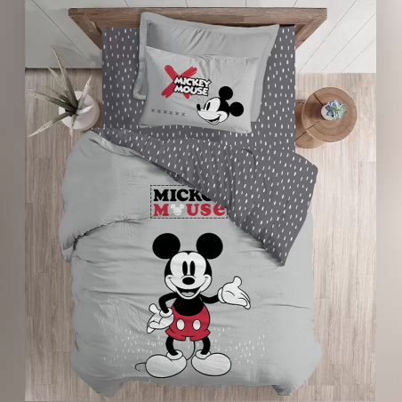 סט מצעים למיטה יחיד 100% כותנה מיקי מאוס 90/200