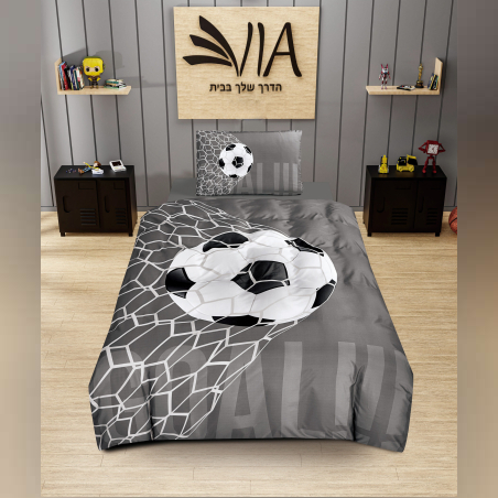 סט מצעים למיטה וחצי כדורגל 120/200
