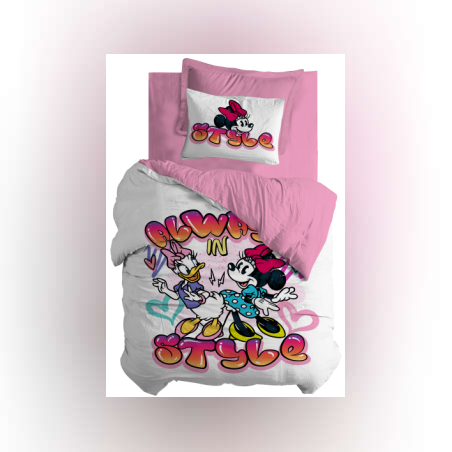 סט מצעים למיטה יחיד דיסני מיני ודייזי בסטייל 90/200