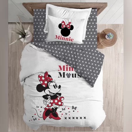 סט מצעים מיני מאוס למיטה וחצי 100% כותנה מיני איקס 120/200