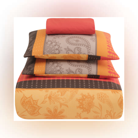 סט מצעים למיטה יחיד 100% כותנה נאפולי 90/200