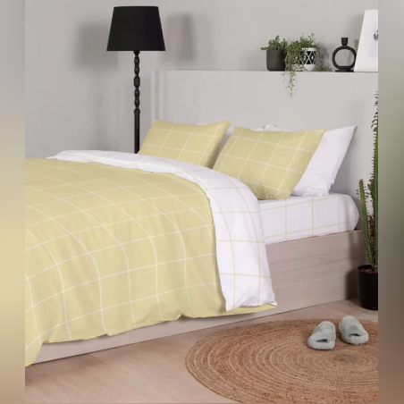 סט מצעים למיטה זוגית 100% כותנה עידן 160/200