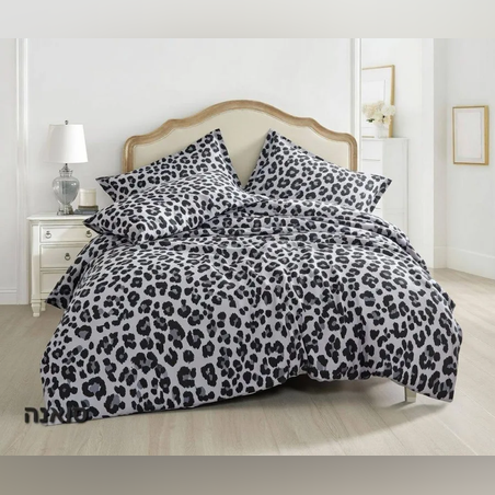 סט מצעים למיטה זוגית 100% כותנה סאטן 200 חוט דגם סואנה 160/200