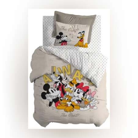 סט מצעים למיטה יחיד מיקי וחברים 90/200